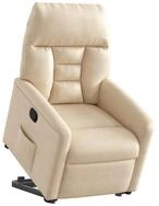 vidaXL Sessel Relaxsessel mit Aufstehhilfe Beige Mikrofasergewebe (1-St) beige