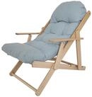 HOMCOM Relaxsessel Relaxstuhl Esszimmerstuhl mit Leinenoptik Hellgrau...