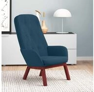 vidaXL Sessel vidaXL Relaxsessel Blau Samt