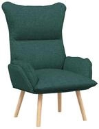 vidaXL Sessel Sessel Dunkelgr&uuml;n 69 x 74 x 93 cm Stoff und Sperrholz (1-St)