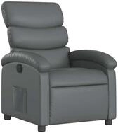 vidaXL Sessel Relaxsessel Grau Kunstleder (1-St)