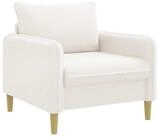 vidaXL Sessel XL-Sessel Wei&szlig; Boucl&eacute; (1-St)