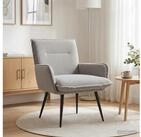 vidaXL Sessel vidaXL Sessel Hellgrau Boucl&eacute;