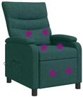 vidaXL Sessel Massage Relaxsessel Dunkelgr&uuml;n Stoff (1-St)