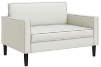 vidaXL Sessel XXL-Sessel Wei&szlig; Kunstleder (1-St)