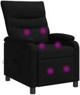 vidaXL Sessel Massage Relaxsessel Schwarz Stoff (1-St)