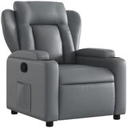 vidaXL Sessel Relaxsessel Grau Kunstleder (1-St)