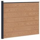 vidaXL Gartenzaun Zaunelement WPC und Aluminium Braun, (1-St), Zaunelement WPC...