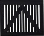 PLUS Gartentor Plus Tor Sendai 100 x 80 cm RAL 9005 Schwarz