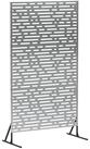 vidaXL Gartenzaun Sichtschutz 100 x 50 x 180 cm Verzinkter Stahl Silber, (1-St)