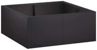 vidaXL Beetumrandung St&uuml;tzmauer 4 stk. 100 x 100 x 50 cm Stahl Schwarz
