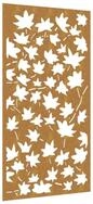 vidaXL Wandbild Garten-Wanddeko 105x55 cm Cortenstahl Ahornblatt-Design, (1 St)