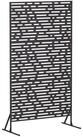 vidaXL Gartenzaun Sichtschutz 100 x 50 x 180 cm Stahl Schwarz, (1-St)