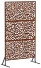 vidaXL Gartenzaun Sichtschutz 100 x 50 x 180 cm Wetterfeststahl Rostoptik,...