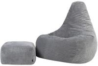 icon Sitzsack Liegesessel mit Hocker XXL aus Cord &bdquo;Dalton&ldquo; (Spar-Set, 1 x