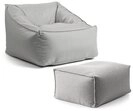 mokebo Sitzsack Der Sunnyboy (mit Hocker), Made in Germany, Beanbag Outdoor,
