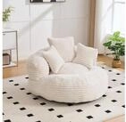 LuxusKollektion Sitzsack Sitzsack Lounger 3 Kissen Erwachsene Kinder Indoor...