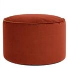 icon Pouf XL aus Pl&uuml;schsamt &bdquo;Milano&ldquo;, mit F&uuml;llung