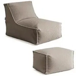 mokebo Sitzsack Boucl&eacute; 'Doze' Teddystoff Liege Bean Bag Wohnzimmer (aus...