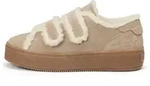Marc O'Polo aus ge&ouml;ltem Veloursleder und Teddyfell Sneaker braun 37 EU