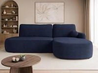 MIRJAN24 Ecksofa Loridu O, mit Bettkasten und Schlaffunktion, L-Form mit freier