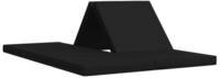 vidaXL Bett Klappsofa Bett 140 x 67 x 15 cm Schwarz (1-tlg)