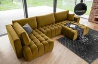 Myhomelando Wohnlandschaft Vico U-Form, Schlaffunktion, Bettkasten, 340 x 170...