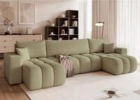 Fun M&ouml;bel Wohnlandschaft Schlafsofa ANABEL mit Ottomanen in Stoff, mit