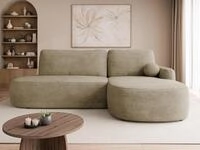 MIRJAN24 Ecksofa Loridu O, mit Bettkasten und Schlaffunktion, L-Form mit freier