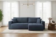 WFL GROUP Ecksofa Alva mit Bettkasten &ndash; 3-Sitzer Couch mit Schlaffunktion,