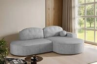 Fun M&ouml;bel Ecksofa Schlafsofa Sofa GIRONA mit Ottomane in Stoff Poso,...
