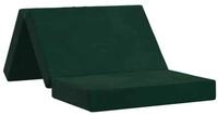vidaXL Bett Klappsofa Bett 100 x 67 x 45 cm Dunkelgr&uuml;n (1-tlg)