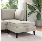 vidaXL Sofa vidaXL Sofa-Hocker mit Stauraum Hafer Samt
