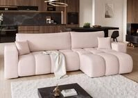 Fun M&ouml;bel Ecksofa Schlafsofa ANABEL MAX mit Ottomane Stoff, mit Ottomane Links...