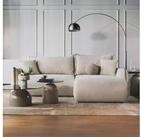 Selsey Ecksofa CUSHI, Schlaffunktion und Bettkasten, Ottomane rechts, Chenille