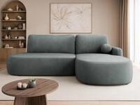 MIRJAN24 Ecksofa Loridu O, mit Bettkasten und Schlaffunktion, L-Form mit freier