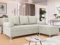 MIRJAN24 Schlafsofa Dover, mit Bettkasten und Schlaffunktion, Chromf&uuml;&szlig;e,