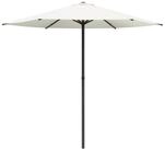 vidaXL Sonnenschirm Gartensonnenschirm 230 x 230 cm Polyester Rechtwinklig Creme