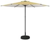 vidaXL Sonnenschirm Garten-Schirm mit Fu&szlig; 300 x 300 cm Polyester Rechtwinklig