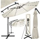 tillvex Sonnenschirm tillvex&reg; Sonnenschirm LED Solar &Oslash; 3m Ampelschirm Balkon
