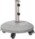 vidaXL Schirmhalter Granite Schirmbasis mit R&auml;dern f&uuml;r 4-5 cm Stange 27.2 kg...