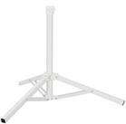 vidaXL Schirmhalter Parasol Stand Wei&szlig; Stahl for 25-32 mm Pole, 1 tlg.