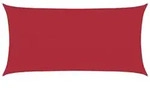 vidaXL Sonnensegel Sonnensegel 2 x 6 m HDPE Rechteckig Rot, (1-tlg) rot