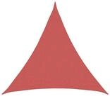 vidaXL Sonnensegel Sonnensegel 2 x 2 x 2 m HDPE Dreieckig Terrakotta, (1-tlg)