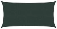 vidaXL Sonnensegel Sonnensegel 2,5 x 6 m HDPE Rechteckig Dunkelgr&uuml;n, (1-tlg)