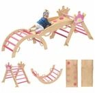 AIYAPLAY Kletterger&uuml;st Indoor Spielplatz mit Rampe, Rutsche, Kronenmotiv,