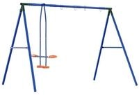 vidaXL Spielturm Schaukelgestell f&uuml;r drau&szlig;en mit Schwebesitz f&uuml;r bis zu 4...