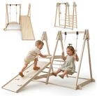 Mamabrum Spielcenter Mamabrum Indoor Spielplatz Holz mit Rutsche Schaukel...