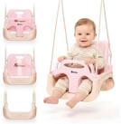 HyperMotion Babyschaukel HyperMotion 3in1 Babyschaukel Rosa f&uuml;r drinnen & drau&szlig;en