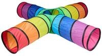 relaxdays Spieltunnel Bunter Spieltunnel mit 4 R&ouml;hren (1-St)